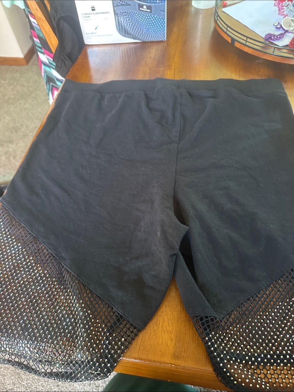 torrid Black Mesh-Hem Bike Shorts - Picture 1 of 2